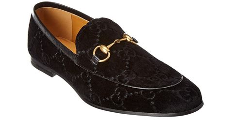 gucci jordaan black|gucci jordaan velvet loafer.